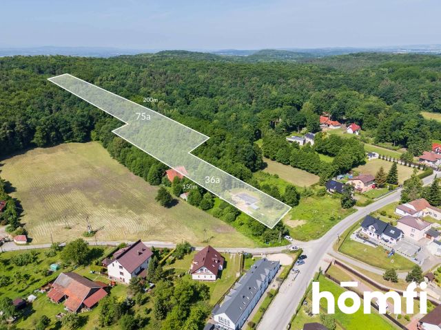 Exceptional and unique plot on the edge of the Tyniec Forest, featuring a house under construction and a private woodland grove - Podgórki Tynieckie St. | Cracow - Tyniec - Ділянка - Продаж - Kraków, Podgórze / Tyniec
