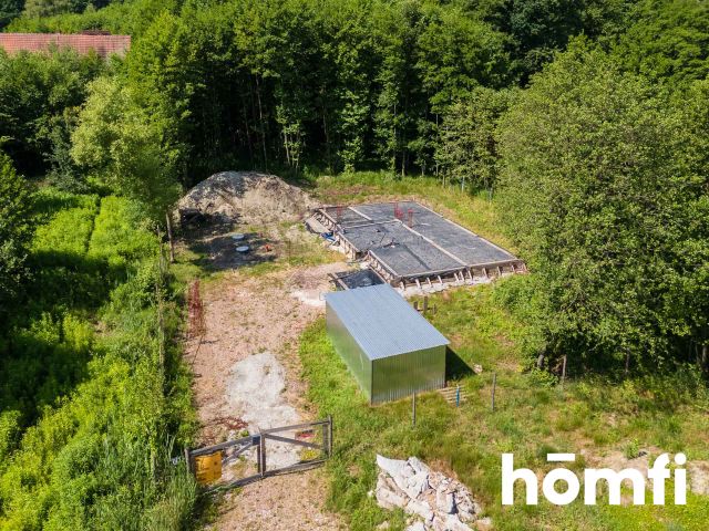 Exceptional and unique plot on the edge of the Tyniec Forest, featuring a house under construction and a private woodland grove - Podgórki Tynieckie St. | Cracow - Tyniec - Ділянка - Продаж - Kraków, Podgórze / Tyniec