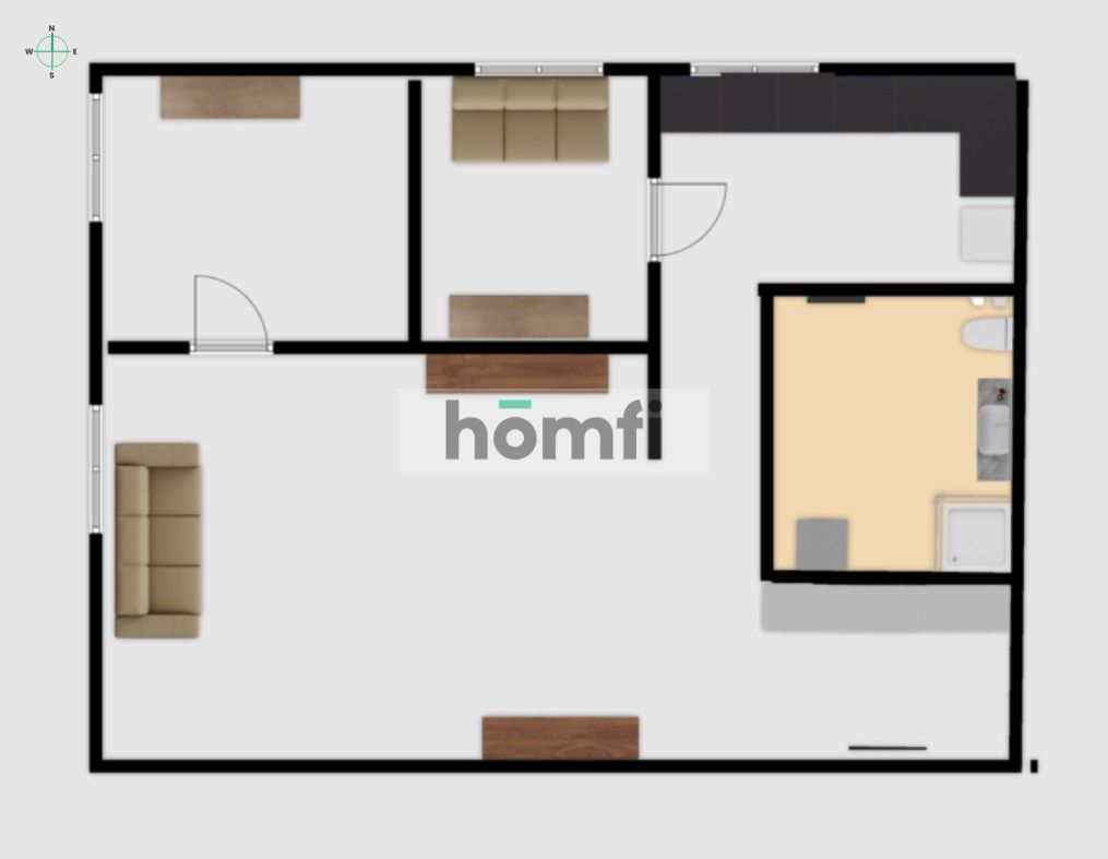 attractive three-room apartment for rent - Квартира - Оренда - Poznań, Jeżyce / Jeżyce