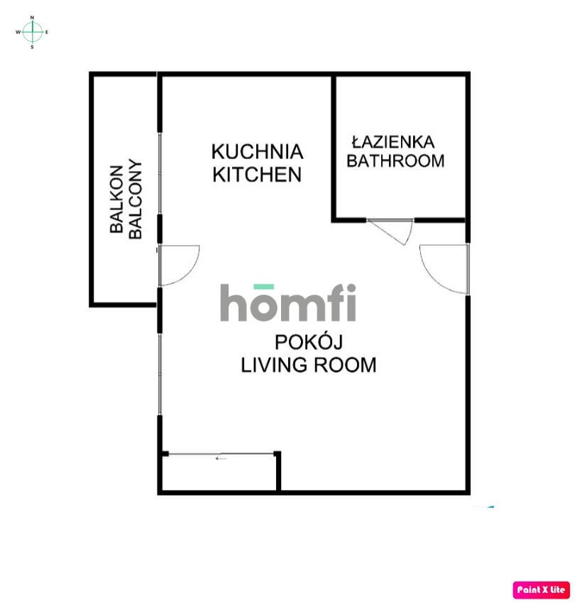 Modern studio with a balcony and garage - Legnicka Street - Apartment - Rent - Wrocław, Fabryczna