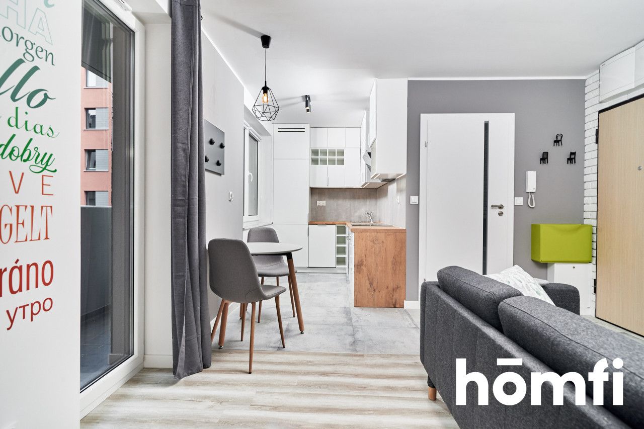 Modern studio with a balcony and garage - Legnicka Street - Apartment - Rent - Wrocław, Fabryczna