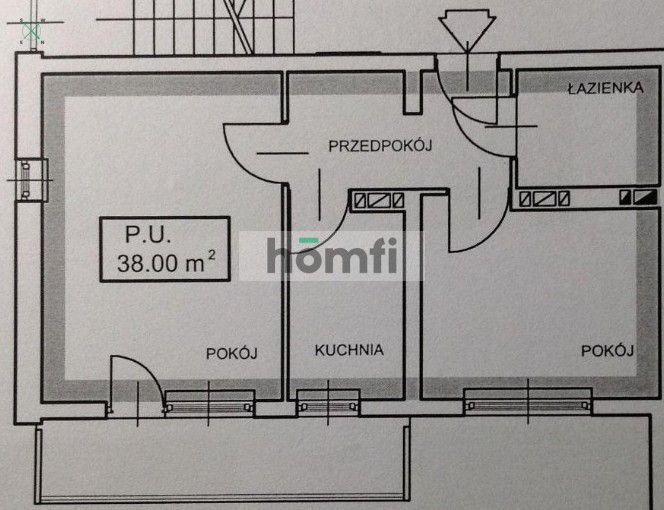Na sprzedaż - 2 pokoje 38m2 - ul. Rusznikarska, Krowodrza - Mieszkanie - Sprzedaż - Kraków, Krowodrza / Górka Narodowa