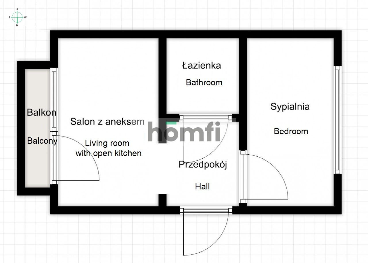 Bagry, Gliniana, 39m²: 2 pokoje blisko zalewu - Mieszkanie - Wynajem - Kraków, Podgórze / Płaszów