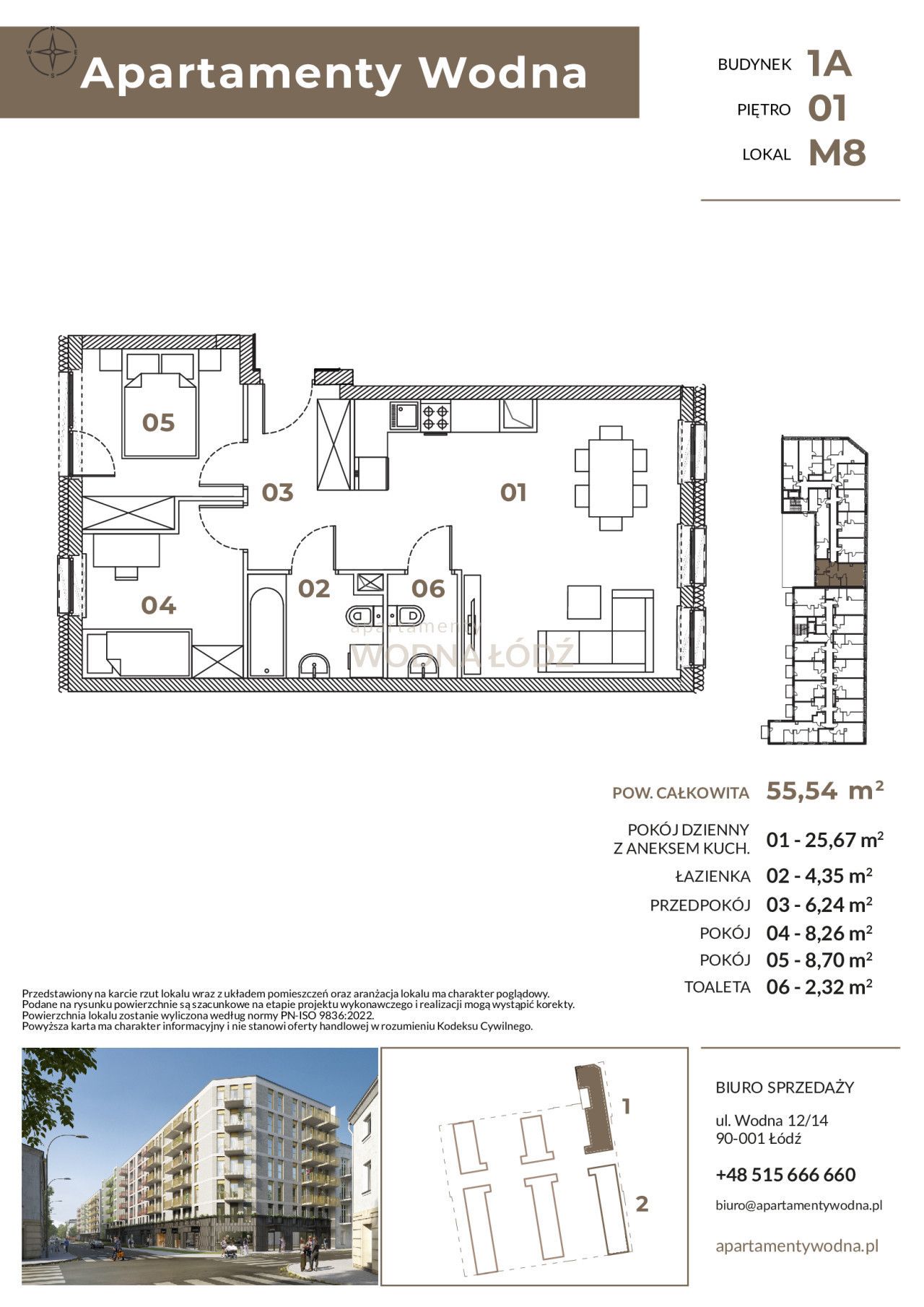 3-room dual aspect apartment with a large terrace in the city centre - Квартира - Продаж - Łódź
