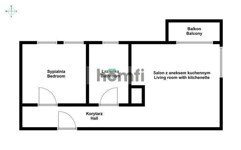 2-room apartment for rent - OGRODY - Квартира - Оренда - Poznań, Jeżyce / Ogrody