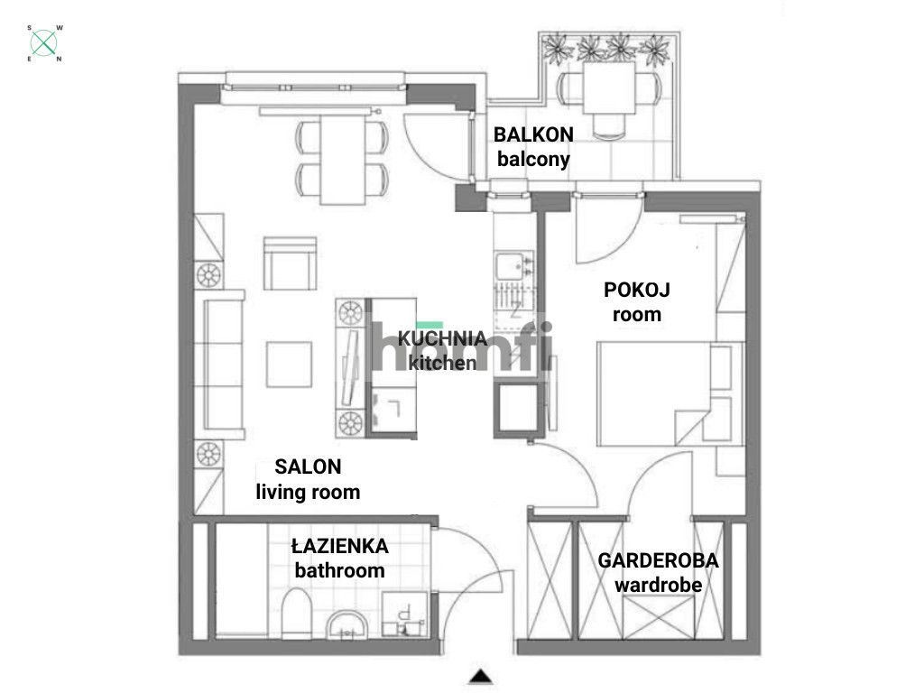 2 room apartment | AVIA | investment - Apartment - Sale - Kraków, Osiedle Avia