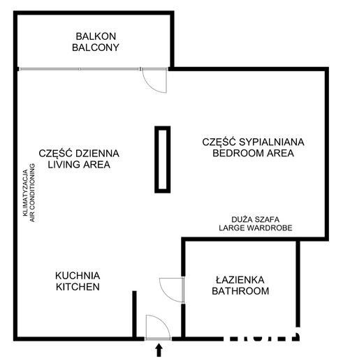 BRIGHT STUDIO APARTMENT WITH AIR CONDITIONING | BALCONY | UNDERGROUND PARKING | WIELICZKA PARK CZARNOCHOWICE NEAR KRAKÓW - Apartment - Rent - Wielicki, Wieliczka / Czarnochowice