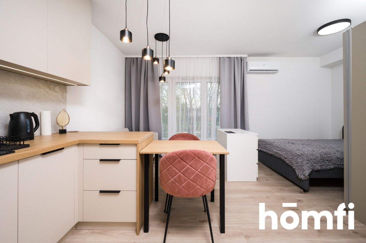 BRIGHT STUDIO APARTMENT WITH AIR CONDITIONING | BALCONY | UNDERGROUND PARKING | WIELICZKA PARK CZARNOCHOWICE NEAR KRAKÓW - Apartment - Rent - Wielicki, Wieliczka / Czarnochowice