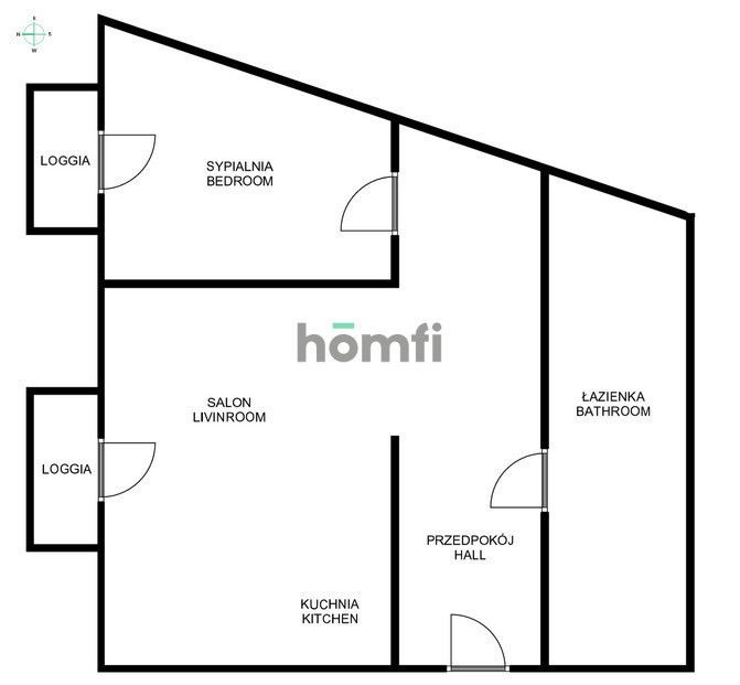 Apartment for sale, 56 m2, 2 rooms, Kraków, Szlak Street, Angel City - Apartment - Sale - Kraków, Śródmieście