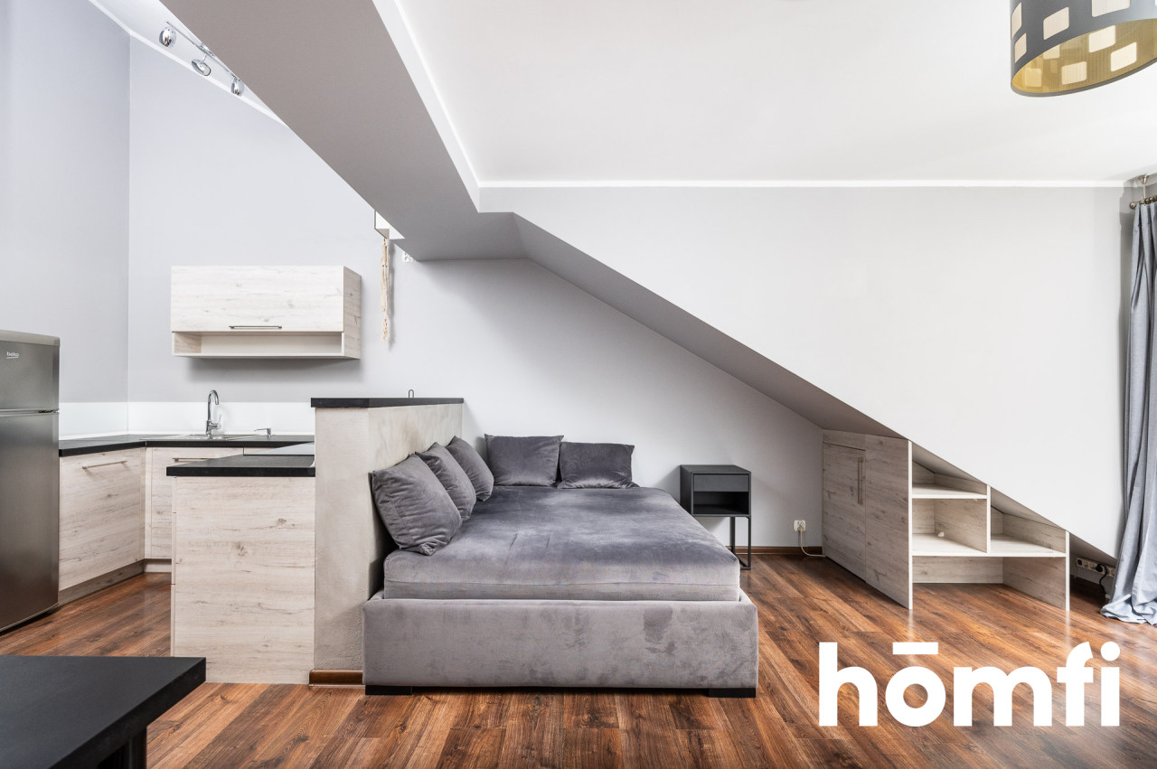 Studio 26 sqm, balcony, last floor - Apartment - Rent - Kraków, Krowodrza / Prądnik Biały