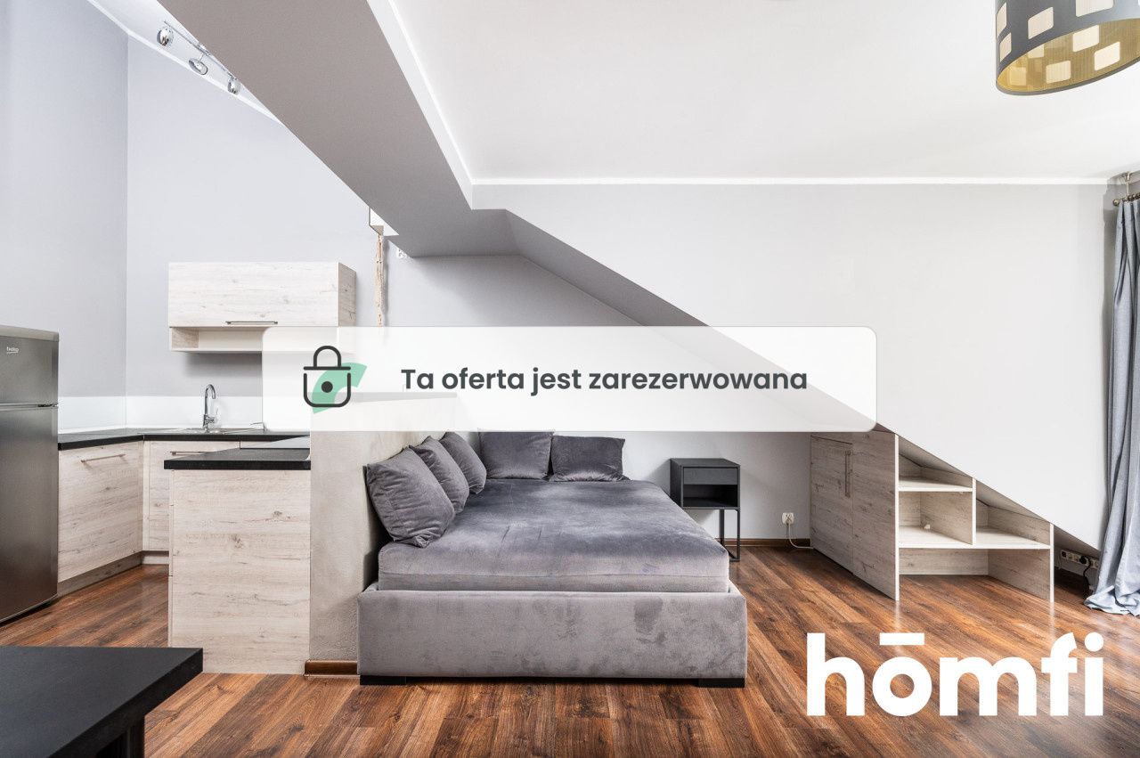 Studio 26 sqm, balcony, last floor - Apartment - Rent - Kraków, Krowodrza / Prądnik Biały