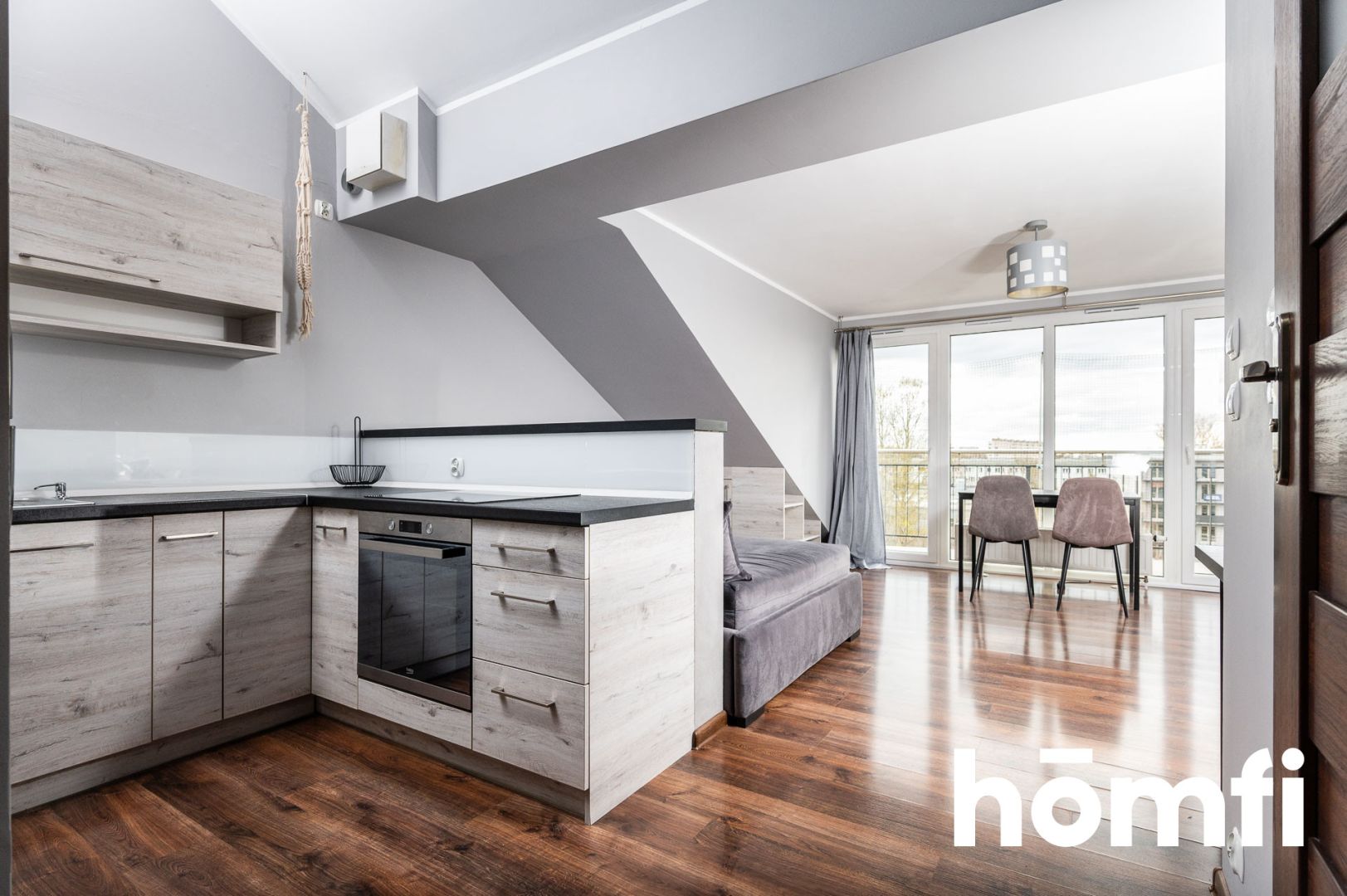 Studio 26 sqm, balcony, last floor - Apartment - Rent - Kraków, Krowodrza / Prądnik Biały