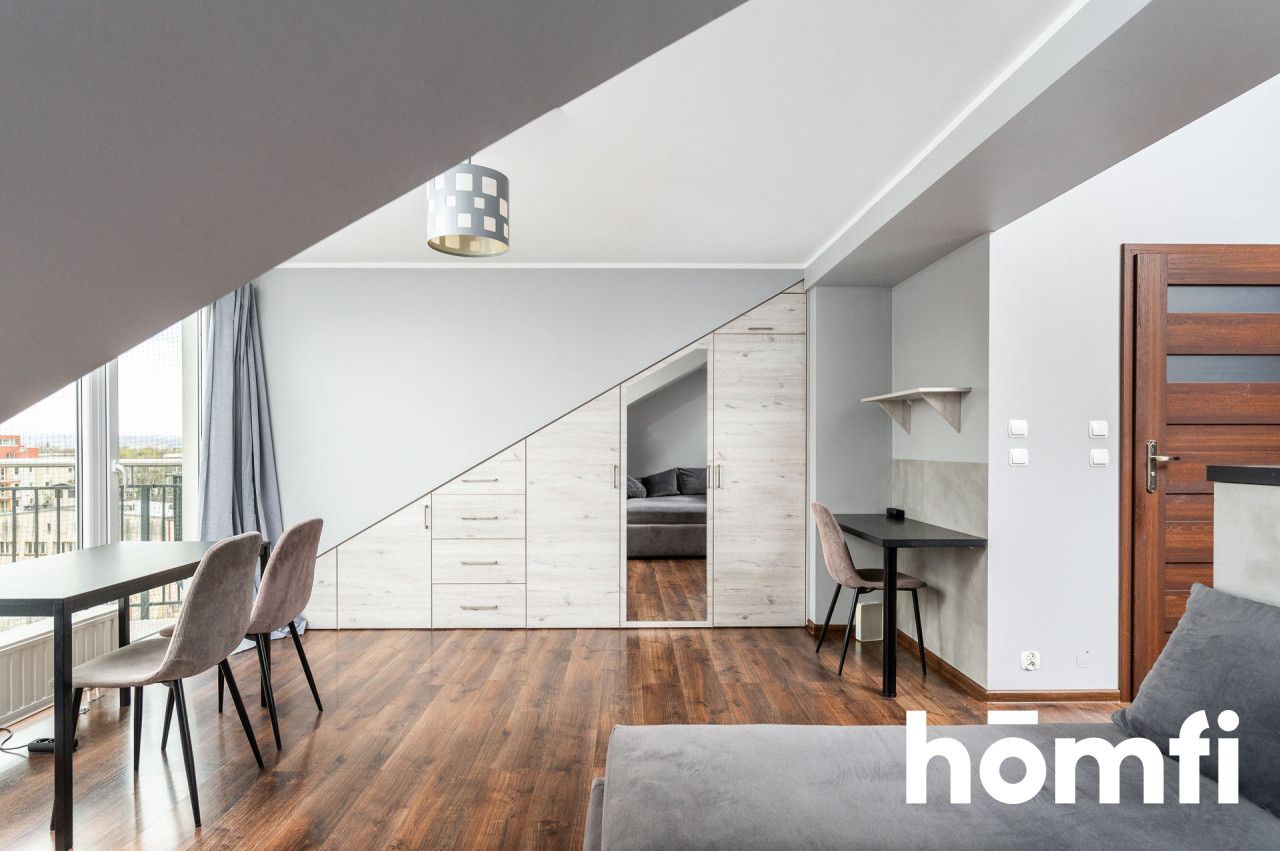Studio 26 sqm, balcony, last floor - Apartment - Rent - Kraków, Krowodrza / Prądnik Biały