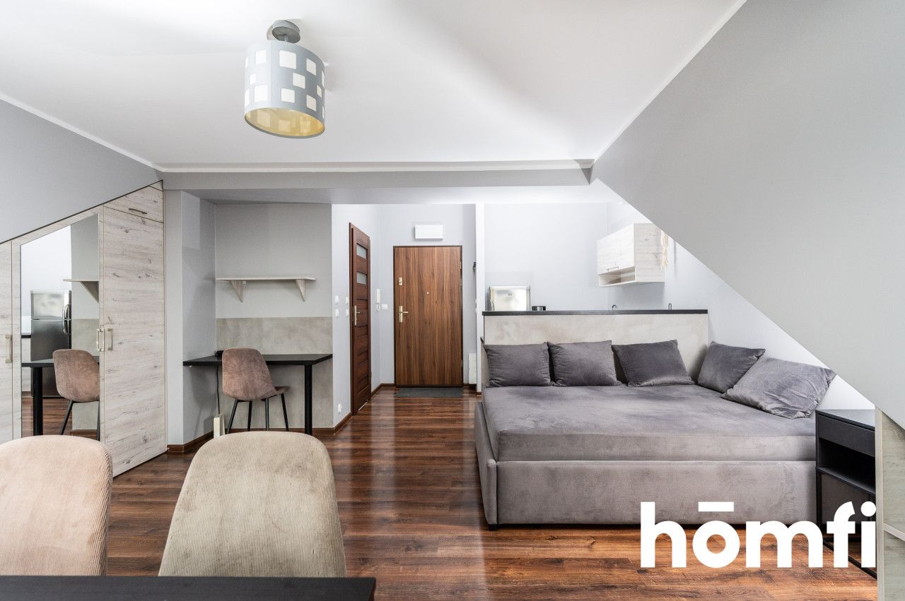 Studio 26 sqm, balcony, last floor - Apartment - Rent - Kraków, Krowodrza / Prądnik Biały