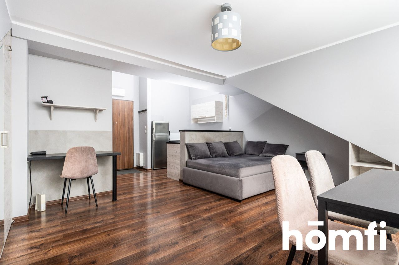 Studio 26 sqm, balcony, last floor - Apartment - Rent - Kraków, Krowodrza / Prądnik Biały