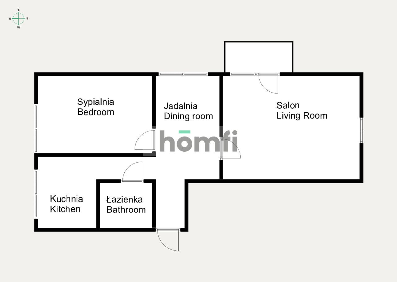 Sunny and renowated 2 rooms | Stary Mokotów - Квартира - Оренда - Warszawa, Mokotów / Stary Mokotów
