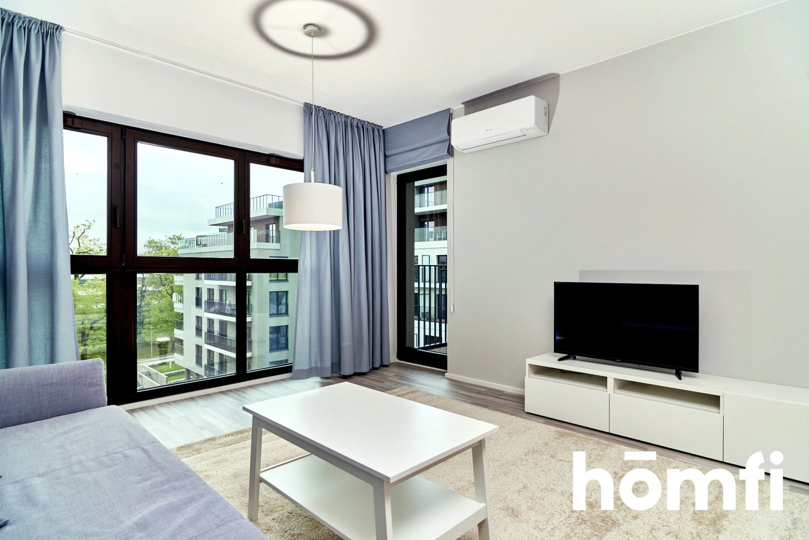 2 - room - 49 m2, balcony, garage, air conditioning / Walońska / Angel River - Apartment - Sale - Wrocław, Krzyki