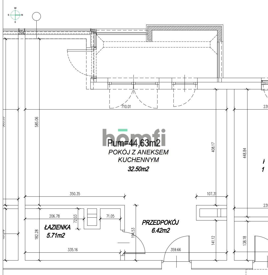 Studio near Vistula river - Apartment - Sale - Kraków, Śródmieście / Grzegórzki