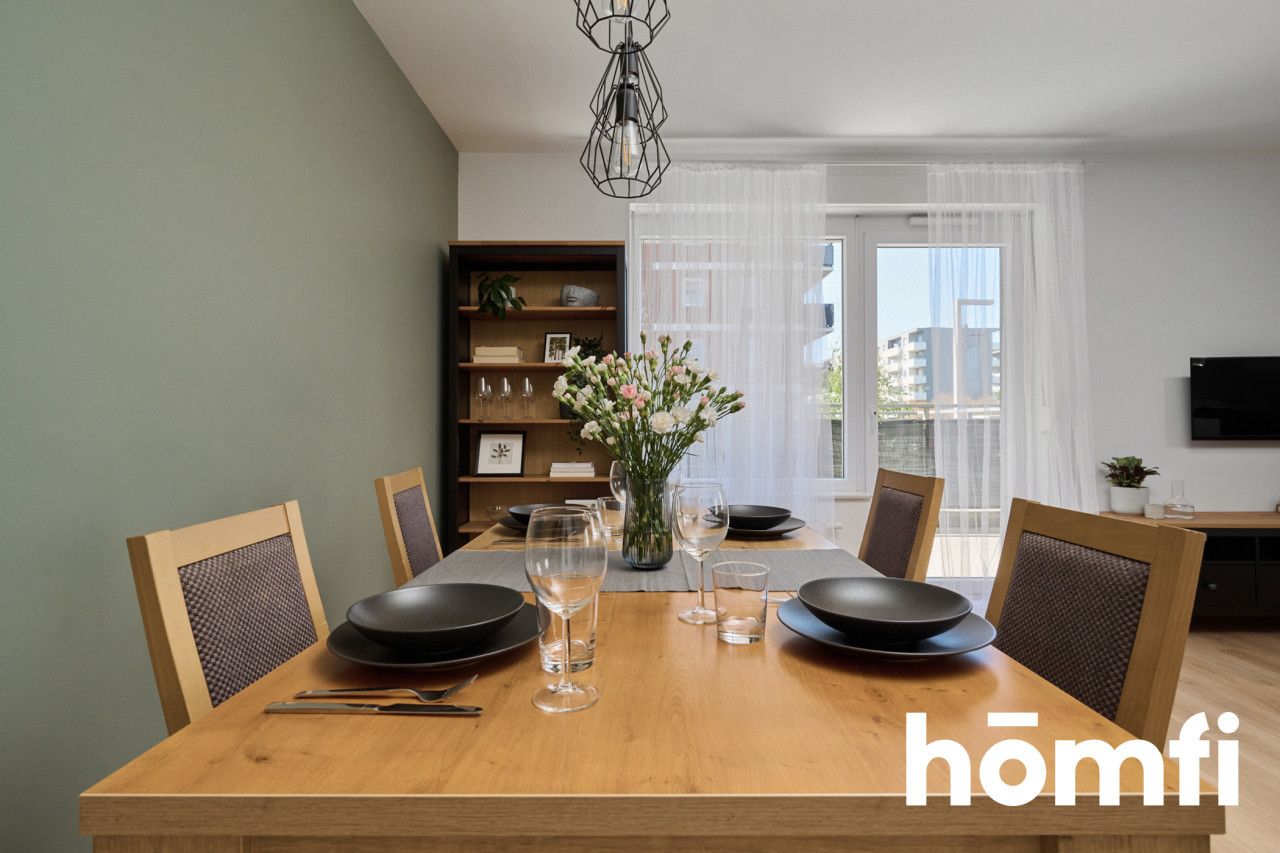 spacious 3 room apartment / sunny terrace / fitness club / parking - Apartment - Rent - Wrocław, Psie Pole / Poświętne