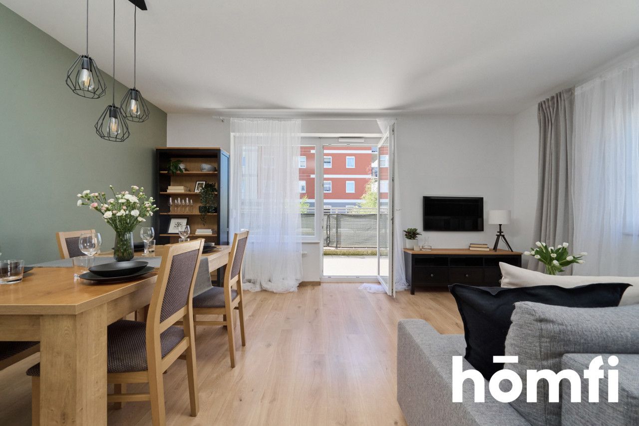 spacious 3 room apartment / sunny terrace / fitness club / parking - Apartment - Rent - Wrocław, Psie Pole / Poświętne