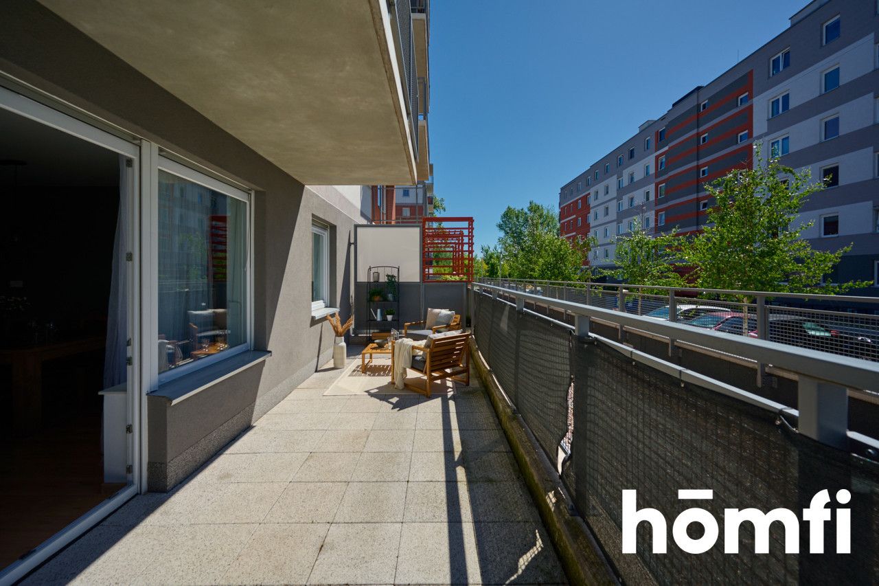 spacious 3 room apartment / sunny terrace / fitness club / parking - Apartment - Rent - Wrocław, Psie Pole / Poświętne