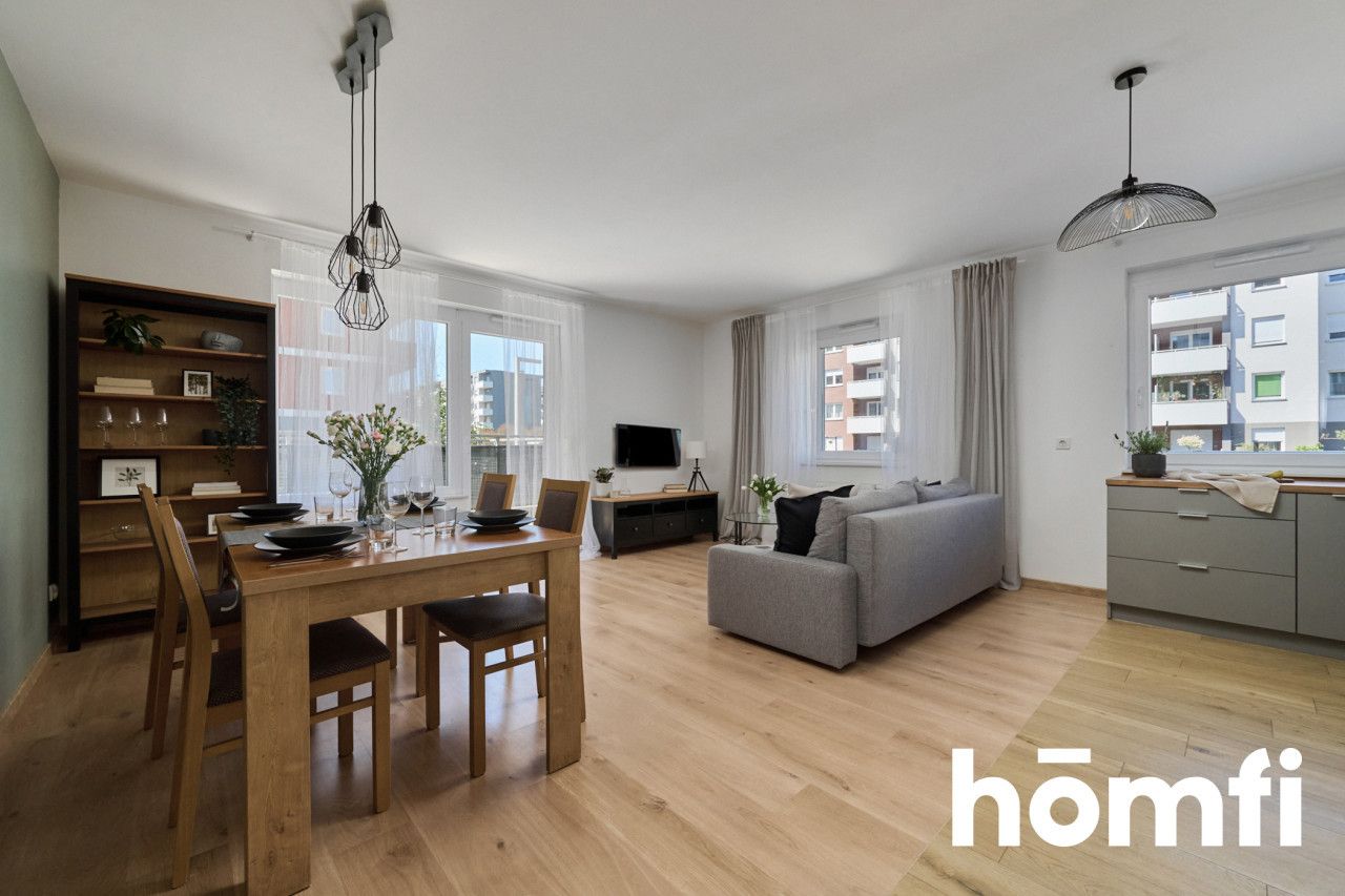 spacious 3 room apartment / sunny terrace / fitness club / parking - Apartment - Rent - Wrocław, Psie Pole / Poświętne