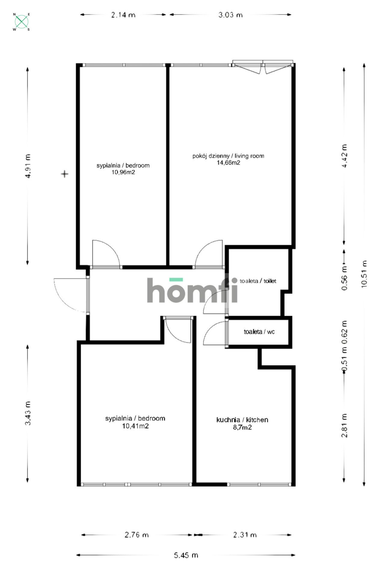 NA SPRZEDAŻ 3 POKOJOWE MIESZKANIE|KRZYKI|AQUAPARK - Mieszkanie - Sprzedaż - Wrocław, Krzyki / Południe