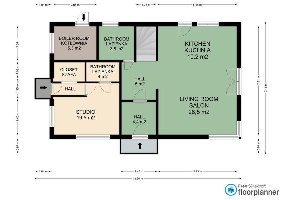 Komfortowy dom z ogrodem na południu Wrocławia - Iwiny - Dom - Wynajem - Wrocławski, Siechnice / Iwiny
