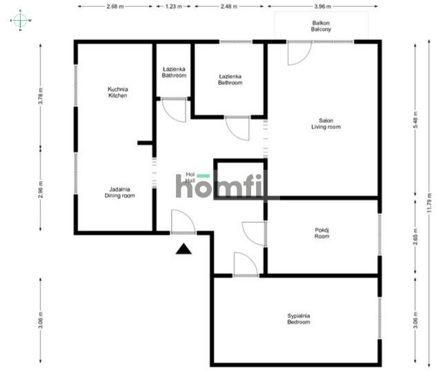 Family apartment in city centr with specific room's plan - Apartment - Sale - Radom, Planty