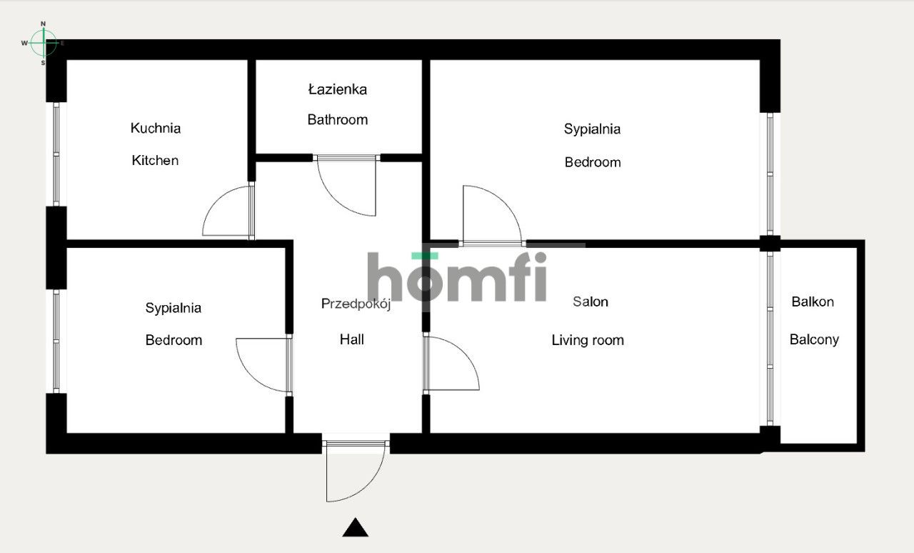Polecam mieszkanie trzypokojowe na sprzedaż - Mieszkanie - Sprzedaż - Toruń, Rubinkowo II