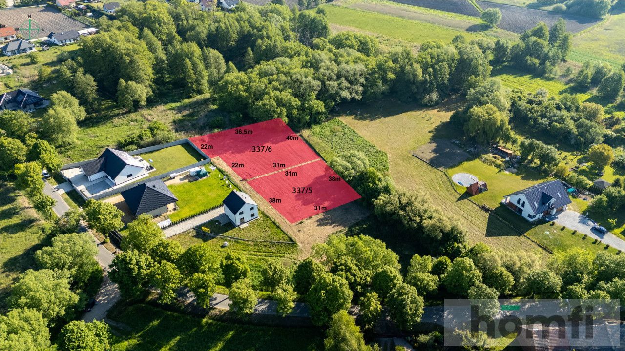 Building plot Brzezia Łąka, view of the forest. - Ділянка - Продаж - Wrocławski, Długołęka / Brzezia Łąka