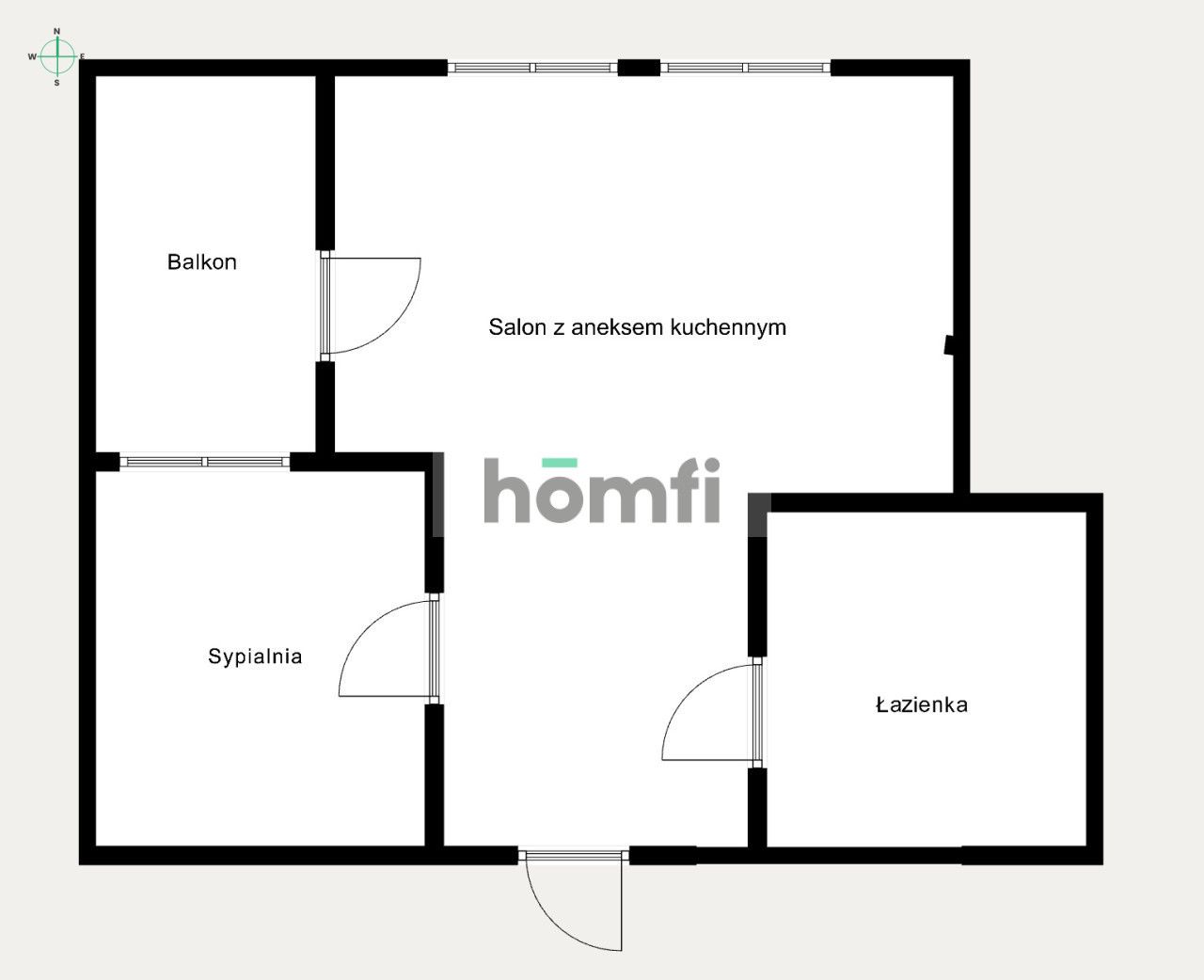 Cozy 2-room apartment for rent | Łódź, ul. Mokra 6 - Apartment - Rent - Łódź, Bałuty