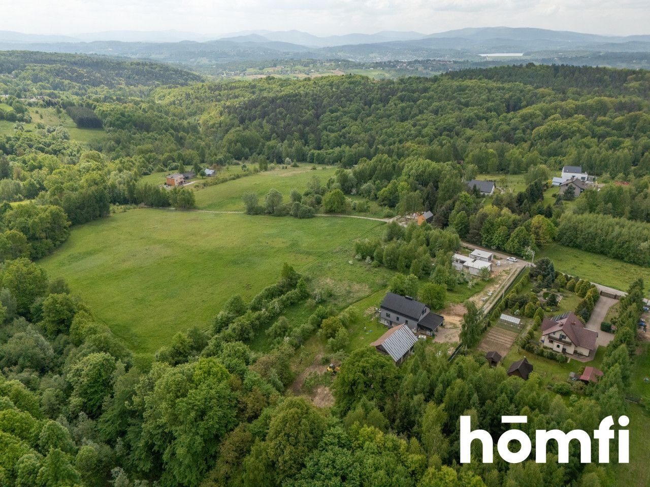 A scenic building plot with an orchard and a stream - Plot - Sale - Wielicki, Wieliczka / Grajów