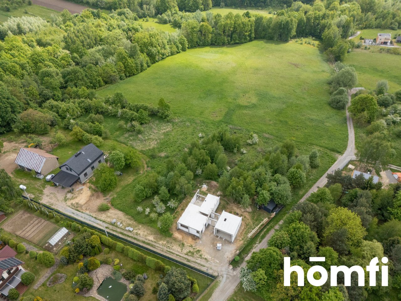 A scenic building plot with an orchard and a stream - Plot - Sale - Wielicki, Wieliczka / Grajów
