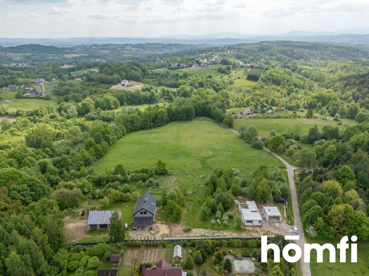 A scenic building plot with an orchard and a stream - Plot - Sale - Wielicki, Wieliczka / Grajów