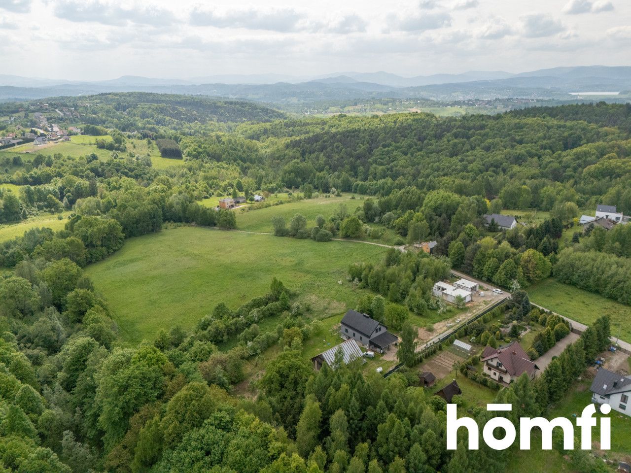 A scenic building plot with an orchard and a stream - Plot - Sale - Wielicki, Wieliczka / Grajów