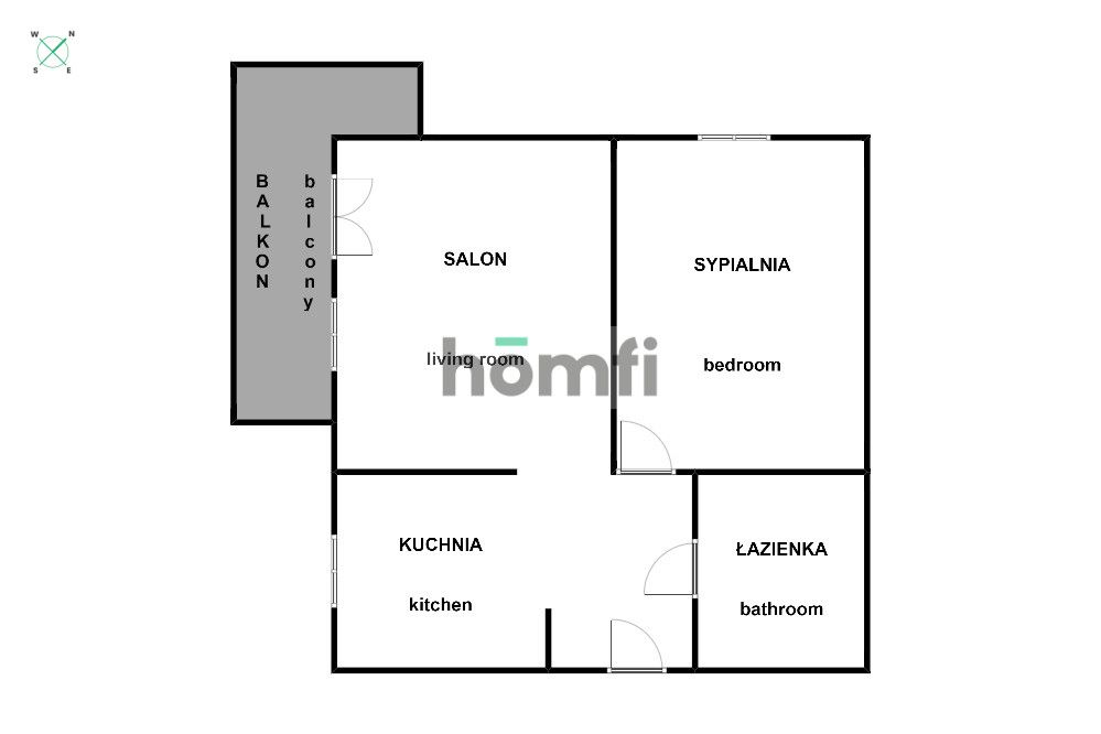 Ruczaj, Obozowa, 58m²: 2 osobne pokoje + kuchnia, blisko Czerwone Maki - Mieszkanie - Wynajem - Kraków, Podgórze / Dębniki