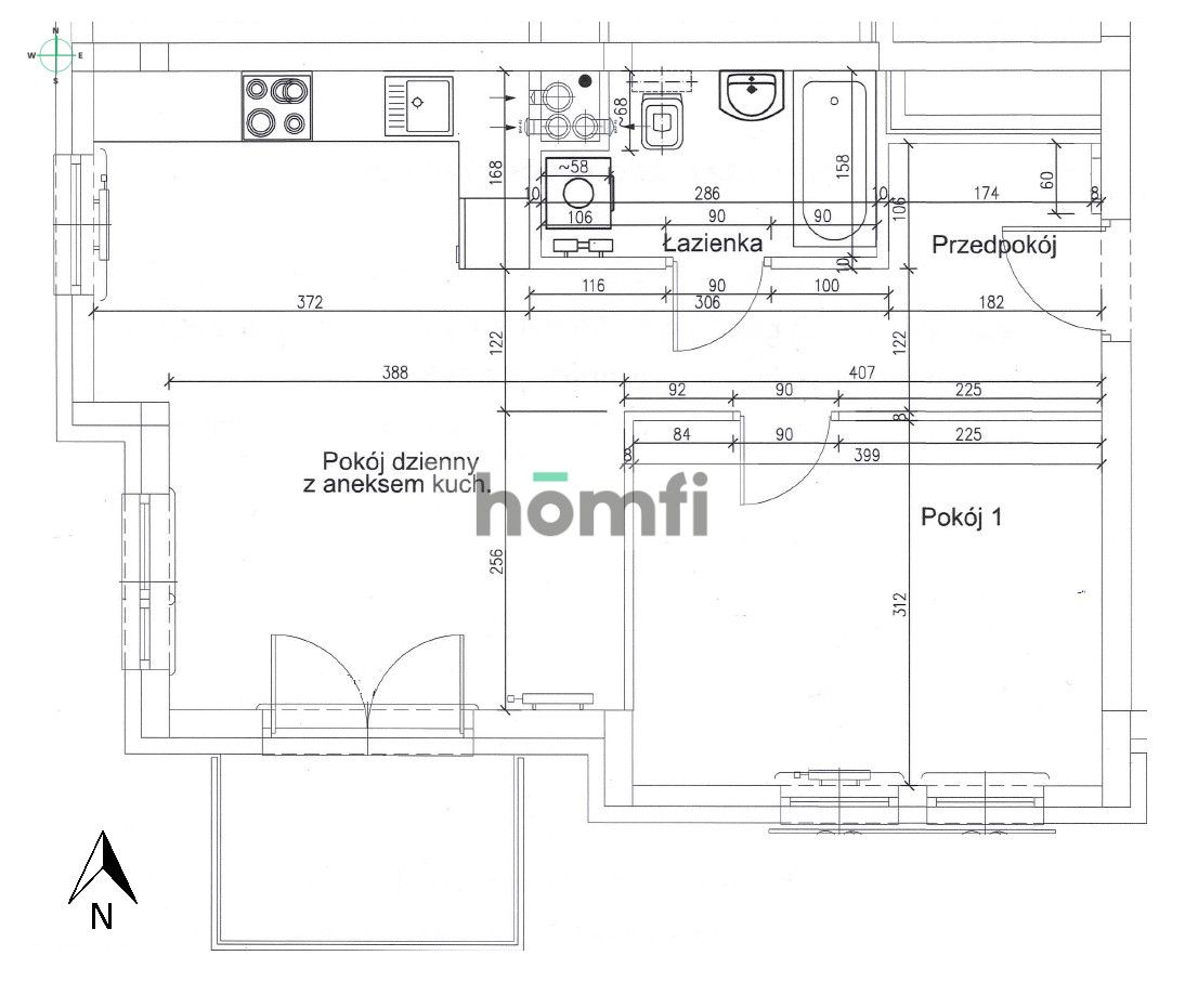 2-pok. w nowej inwestycji - Zakoniczyn, Folwark - Mieszkanie - Wynajem - Gdańsk, Zakoniczyn