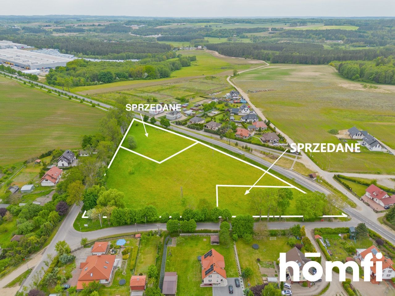 Investment plot in Kaszuby, Dąbie - Plot - Sale - Bytowski, Bytów / Dąbie