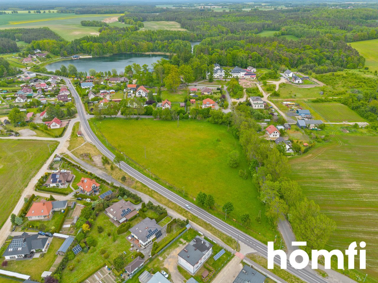 Investment plot in Kaszuby, Dąbie - Plot - Sale - Bytowski, Bytów / Dąbie