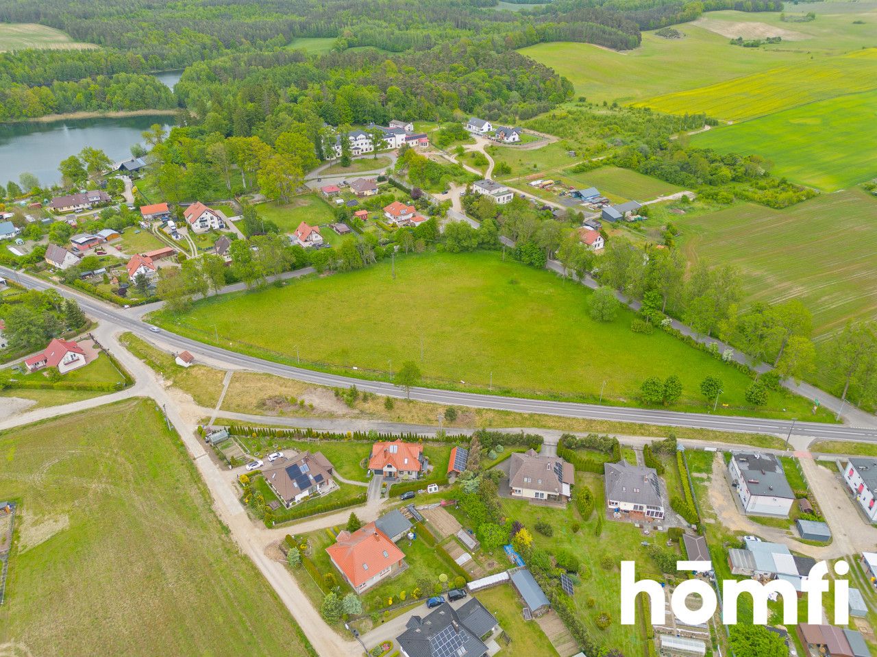 Investment plot in Kaszuby, Dąbie - Plot - Sale - Bytowski, Bytów / Dąbie