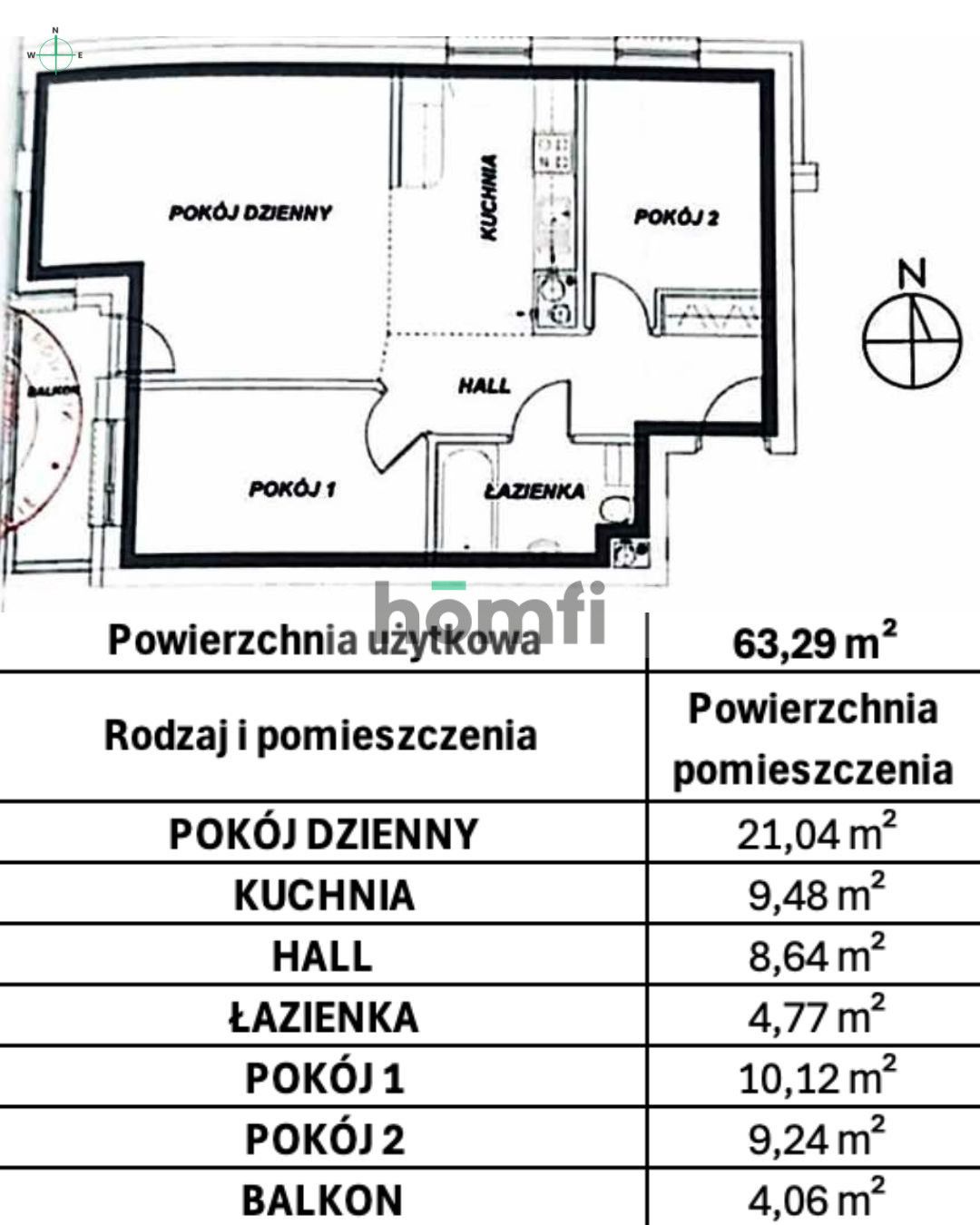 COZY MODERN APARTMENT | 3 ROOMS | BALCONY - Apartment - Sale - Rzeszów, Franciszka Kotuli