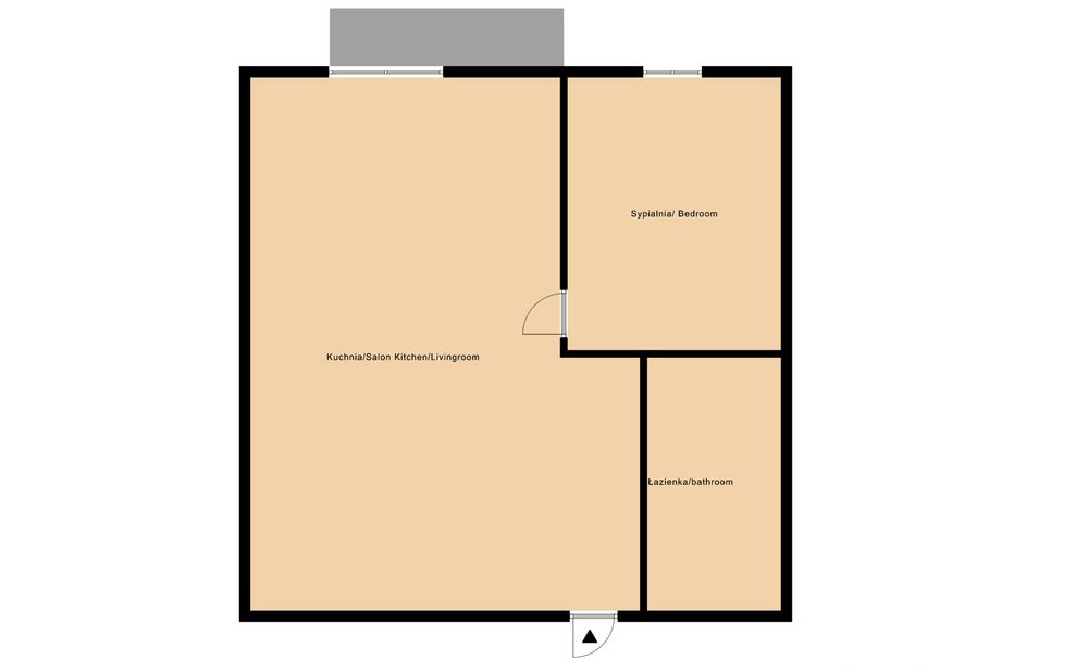 Salon z aneksem klimatyzacją i sypialnia w Piasecznie - Mieszkanie - Wynajem - Piaseczyński, Piaseczno