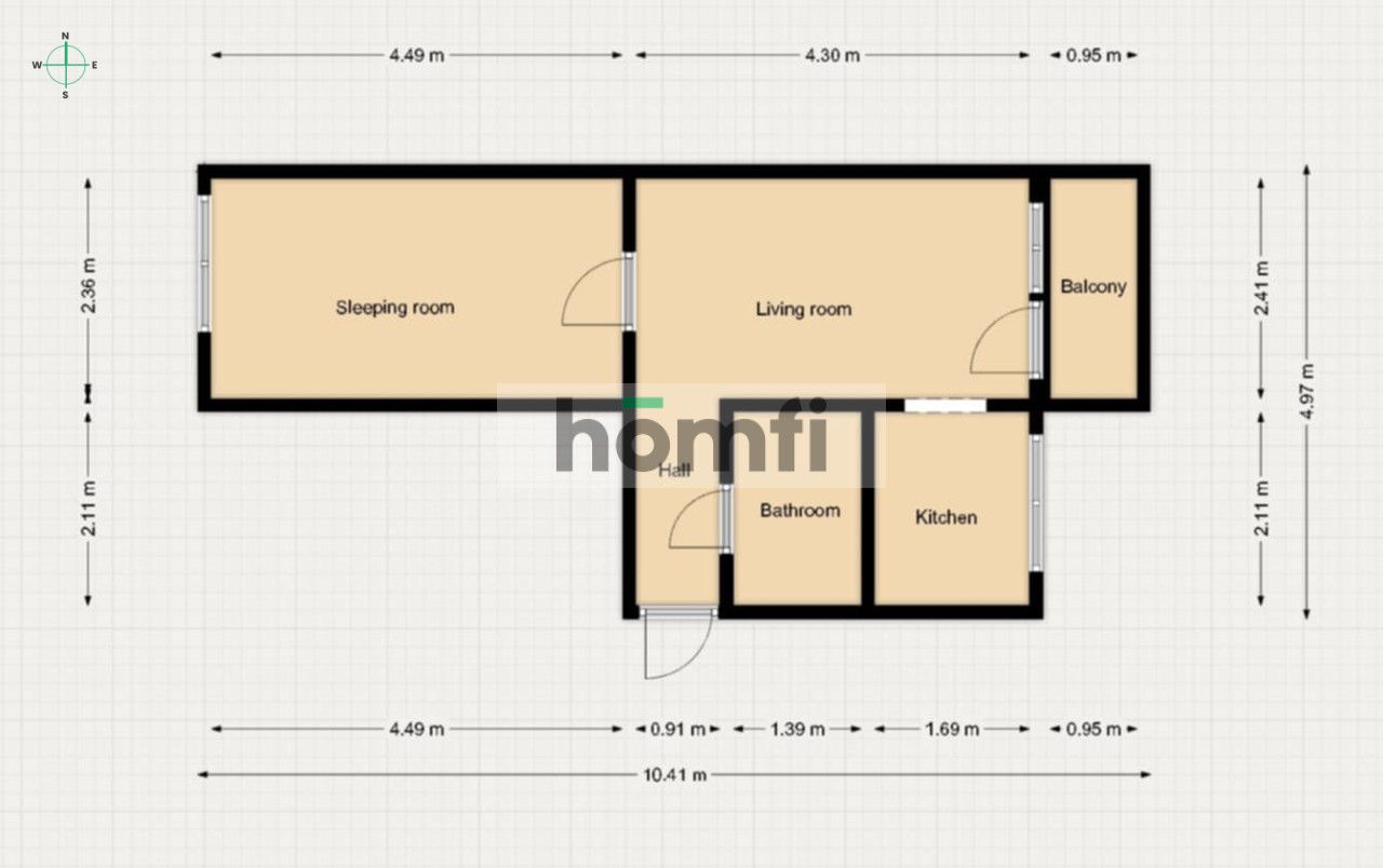 Cheap two-room apartment near 11 Listopada street - Квартира - Оренда - Radom, Os. XV-lecia