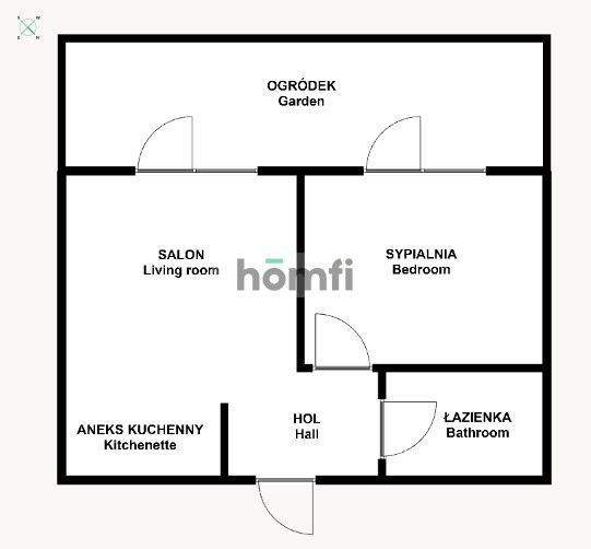 Comfortable 2 rooms - garden - great location - Apartment - Sale - Kraków, Podgórze / Dębniki