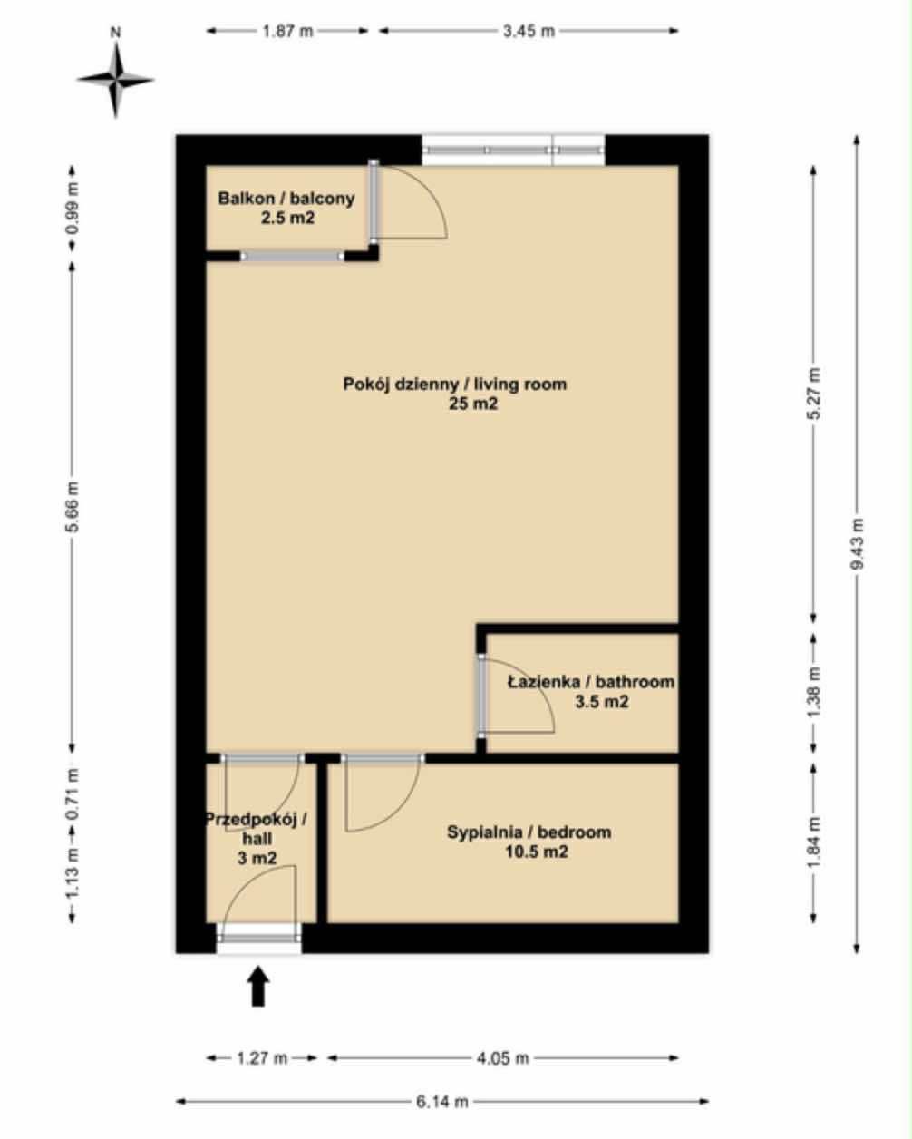 Dwa pokoje obok Portu Praskiego - Mieszkanie - Sprzedaż - Warszawa, Praga-Północ