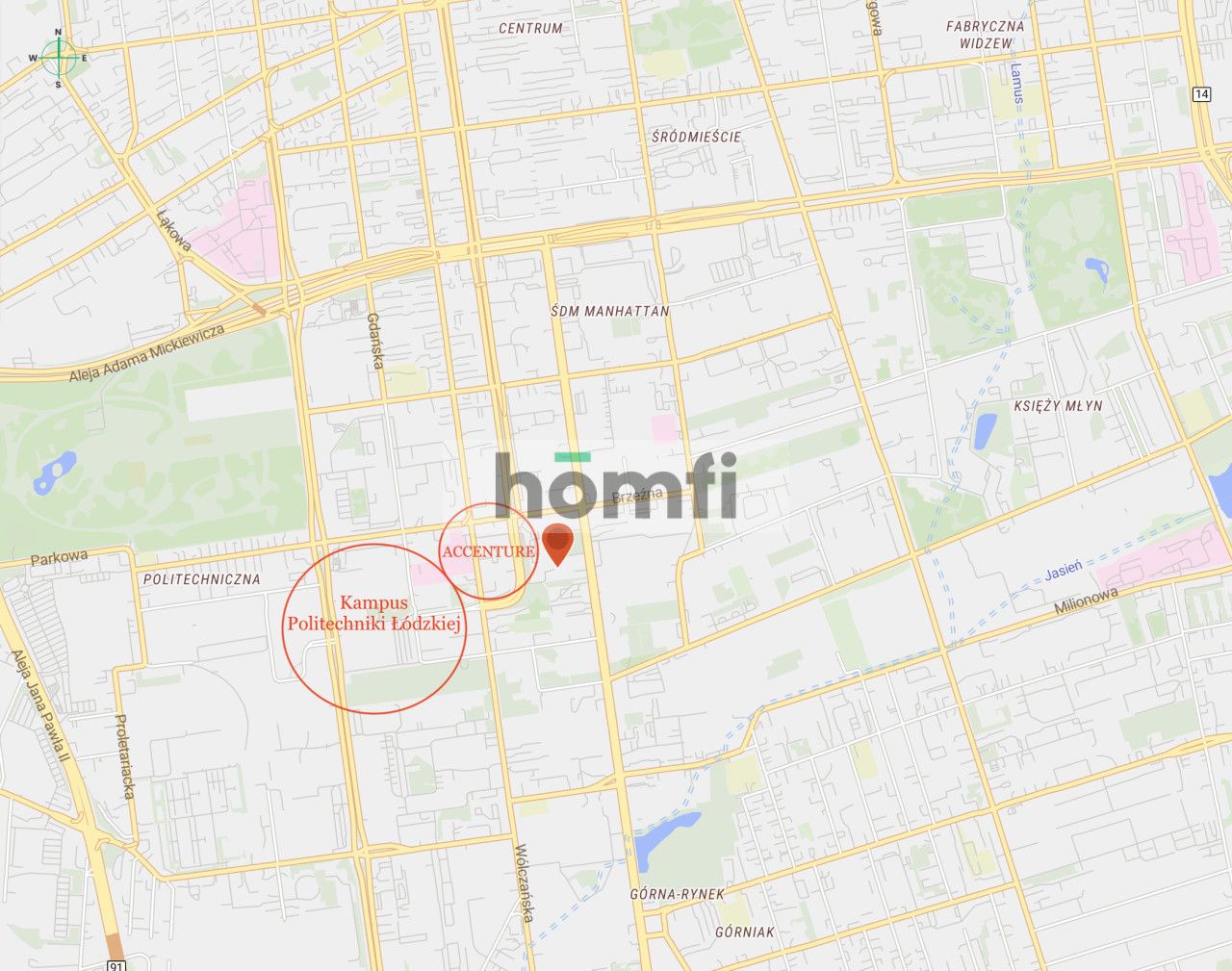 Two-level apartment at Piotrkowska Street - Apartment - Rent - Łódź, Górna