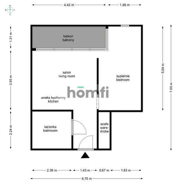 Sokolska Towers | 2 rooms | gym - Квартира - Оренда - Katowice, Śródmieście