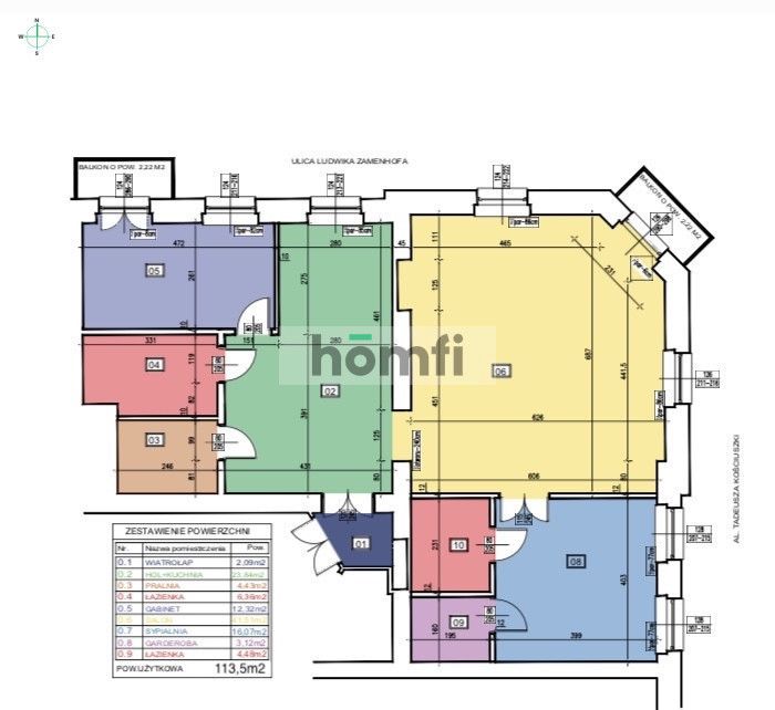Kościuszki 67 – 113 m² w zabytkowej kamienicy | Balkony | Topowa lokalizacja przy Sądzie Apelacyjnym - Mieszkanie - Sprzedaż - Łódź, Śródmieście