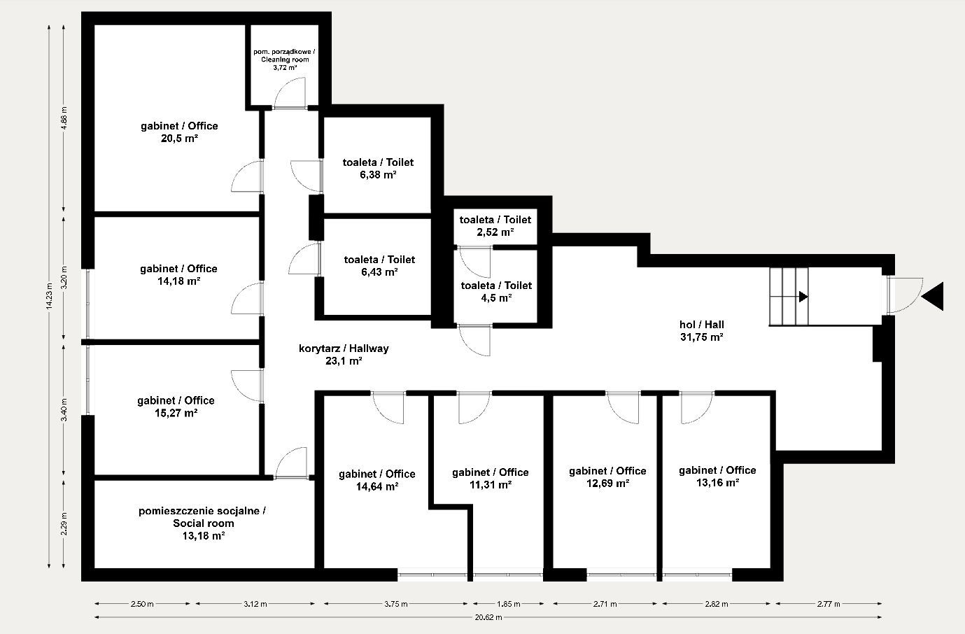 Lokal 220 m² Skawina centrum, wysoki standard - Lokal użytkowy - Wynajem - Krakowski, Skawina